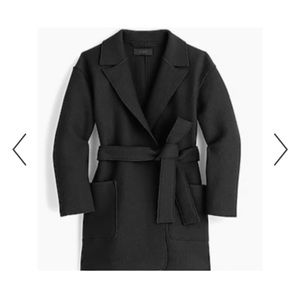 J. Crew Sabina 100% Boiled Wood Wrap Coat